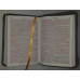 Biblia - format mediu [copertă gri petrol, margini albe, fermoar, mâini în rugăciune]