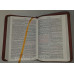 Biblia - format mediu [copertă maro, margini albe, fermoar, mâini în rugăciune]