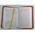Biblia - format mediu [copertă portocalie, margini albe, fermoar]