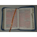 Biblia - format mic [copertă albastră, margini aurii, index, fermoar]