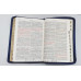 Biblia - format mediu [piele albastră, fermoar, margini aurii, index]