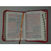 Biblia - format mic [copertă roșie, mâini în rugăciune, margini aurii, index, fermoar]