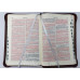 Biblia - format mare [piele maro, margini argintii, index, fermoar, cruce]