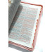 Biblia - format mediu [copertă roz floral, index, margini aurii, cu fermoar]