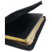 Biblia - format mediu [copertă handmade neagră, fermoar, margini aurii, index]