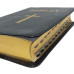 Biblia - format mic [copertă ecologică neagră, margini aurii, index]