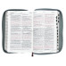 Biblia bilingvă Engleză-Română [format mediu, fermoar, margini aurii, index, neagră]