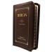 Biblia cu Trimiteri și Concordanță [format mare, fermoar, margini aurii, index, maro cu auriu]