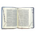 Biblia - format mic [albastră, margini argintii, index]