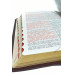 Biblia - format mediu [piele vișinie, margini aurii, index]