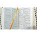 Biblia - format mic [copertă albă, mâini în rugăciune, margini aurii, index, fermoar]