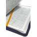 Biblia - format mediu [copertă din piele mov închis, fermoar, margini albe]