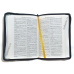 Biblia - format mediu [copertă din piele neagră, fermoar, mâini în rugăciune]