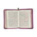 Biblia - format mic [copertă roz, fermoar, margini aurii, index]