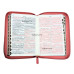 Biblia - format mediu [copertă flexibilă, fermoar, margini aurii, index, roz]
