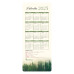 Calendar 2025 tip semn de carte