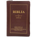 Biblia cu concordanță și explicații ediție specială centenară [format mare, piele, fermoar, margini aurii, index]