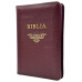Biblia - format mediu [copertă din piele naturală, fermoar, margini albe]