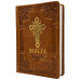 Biblia Ortodoxă - format mediu [copertă handmade din piele naturală, cruce]