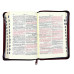 Biblia - format mare [copertă bleumarin-floral, index, margini aurii, cu fermoar]