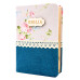 Biblia handmade - format mediu [margini aurii, model floral 2]