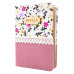 Biblia handmade - format mediu [margini aurii, model floral 8]